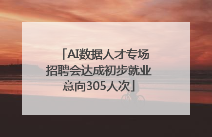 AI数据人才专场招聘会达成初步就业意向305人次