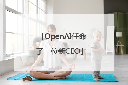 OpenAI任命了一位新CEO